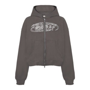 NTE LOGO HOODIE ZIP - DARK GRAY