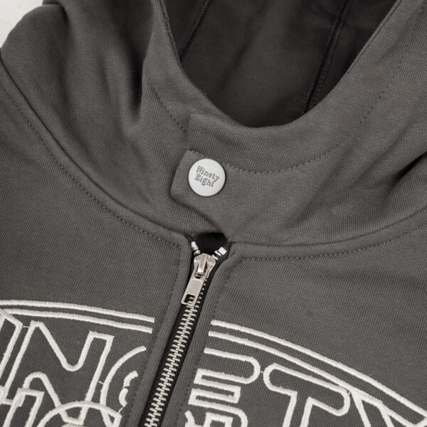 NTE LOGO HOODIE ZIP - DARK GRAY