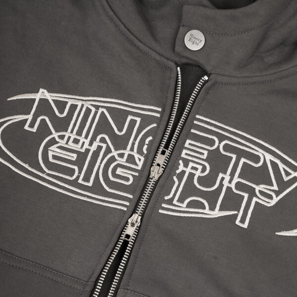 NTE LOGO HOODIE ZIP - DARK GRAY