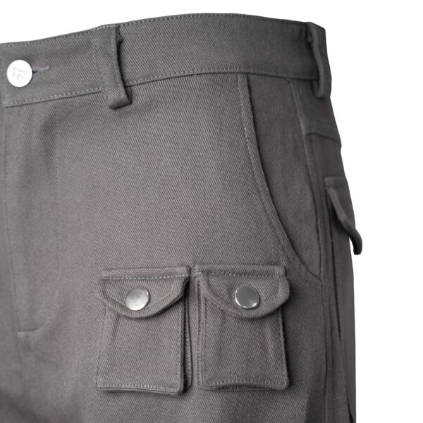 WIDE LEG CARGO PANT (GREY)