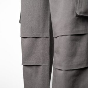 WIDE LEG CARGO PANT (GREY)